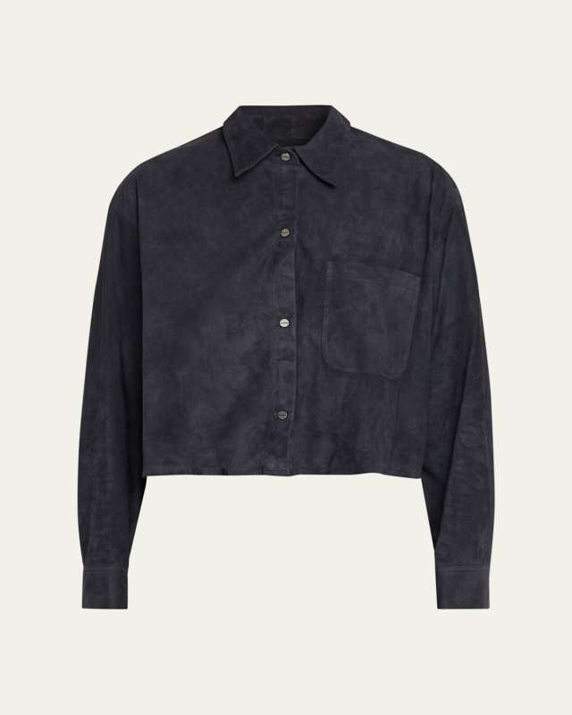 Little Big Joe Suede Button-Front Shirt